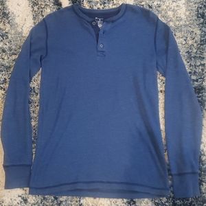 Long sleeve thermal henley